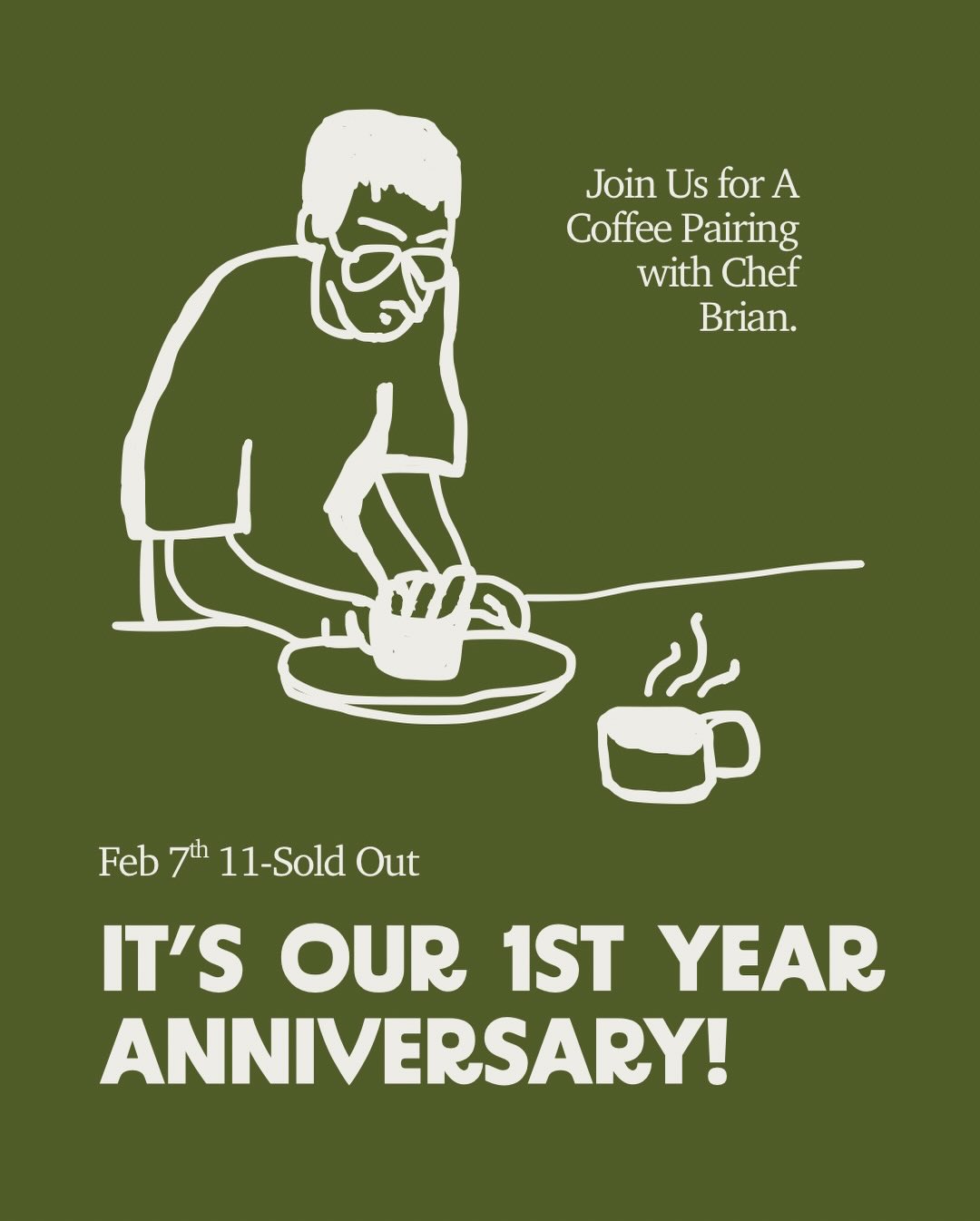 1st Year Anniversary Coffee Pairing