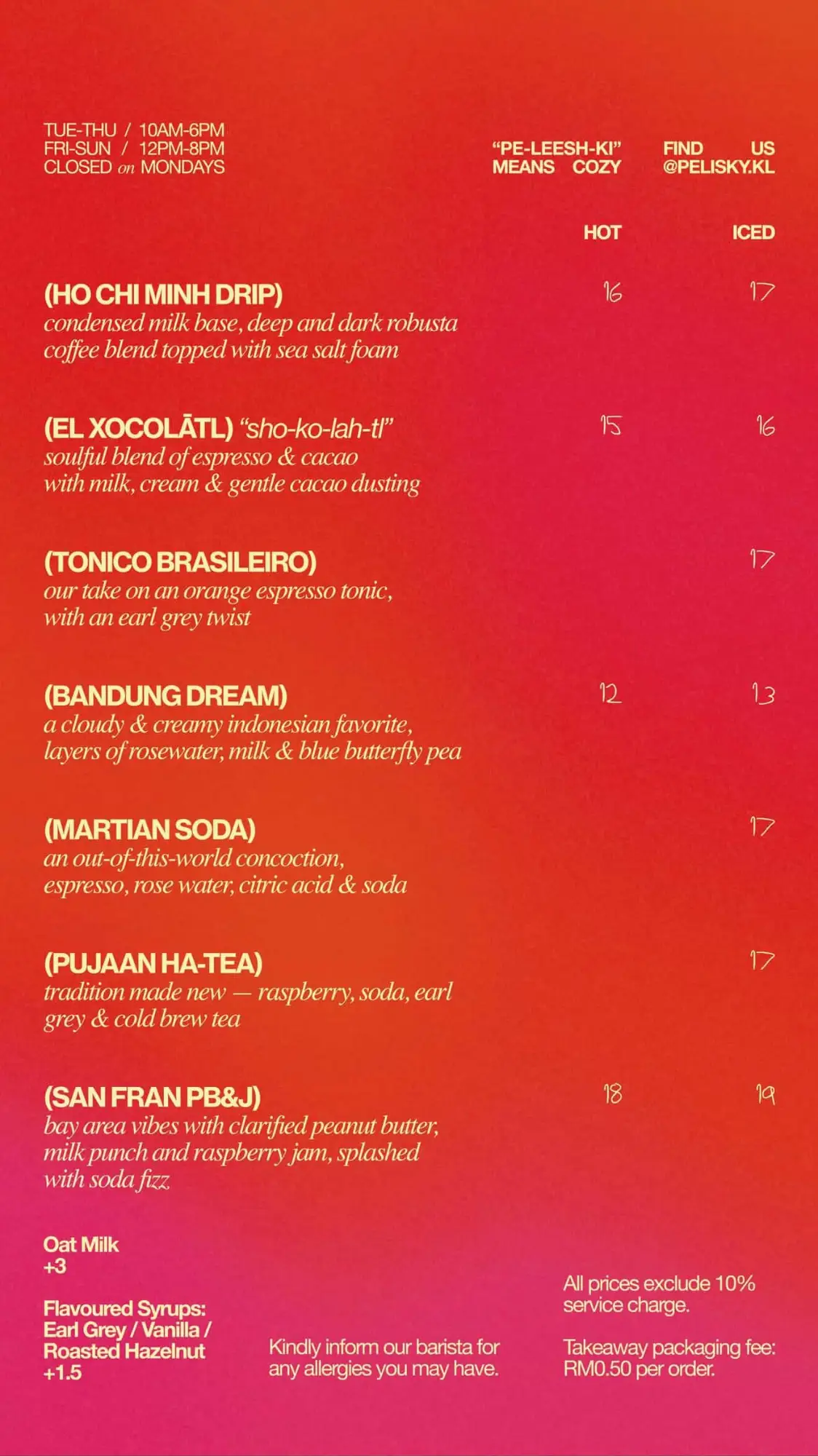 Menu preview for Pelisky