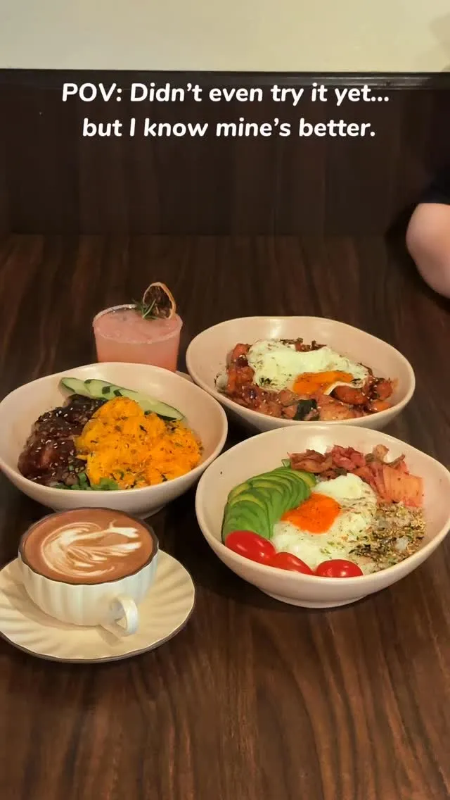 Three colorful dishes on a table, showcasing a delicious set menu.