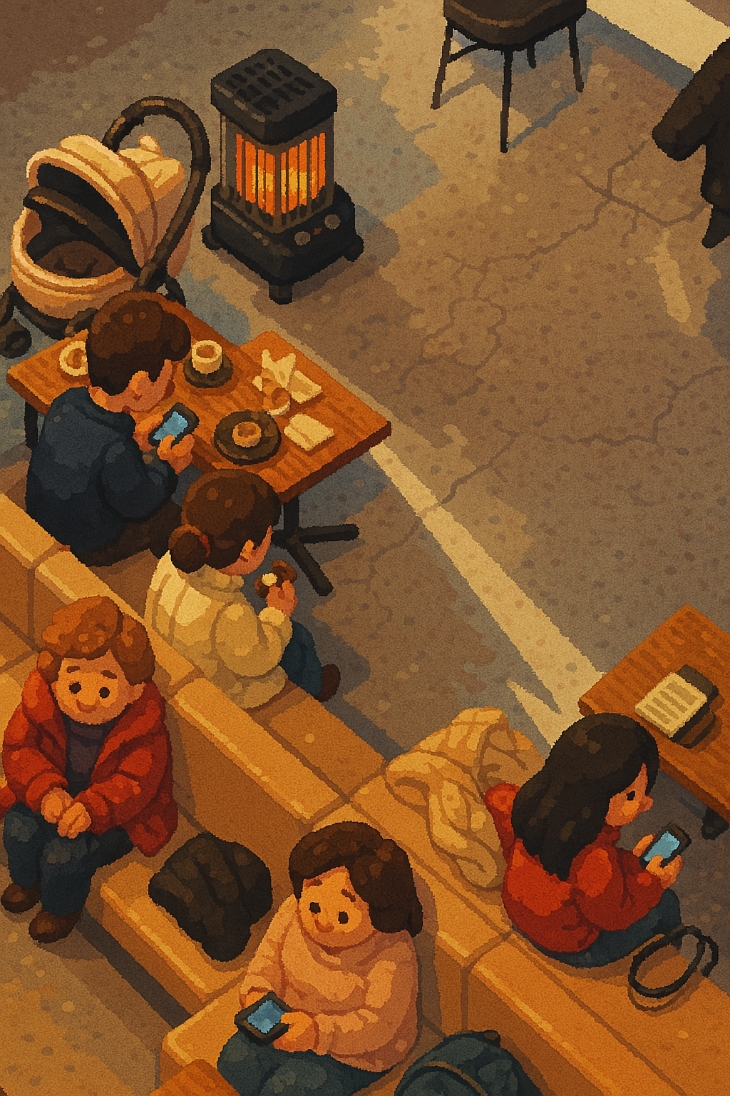 People enjoying a cup of coffee in a cafe in Kuala Lumpur